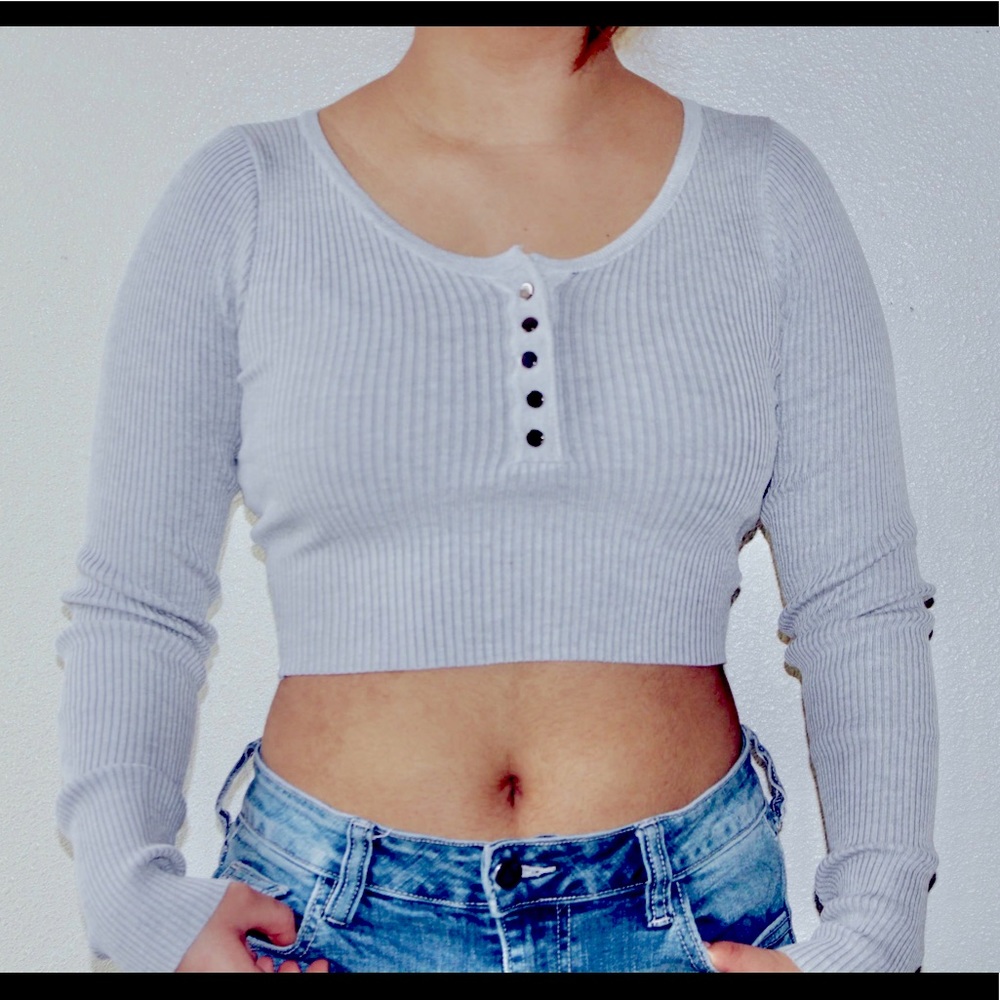 Gray Long Sleeve Shirt